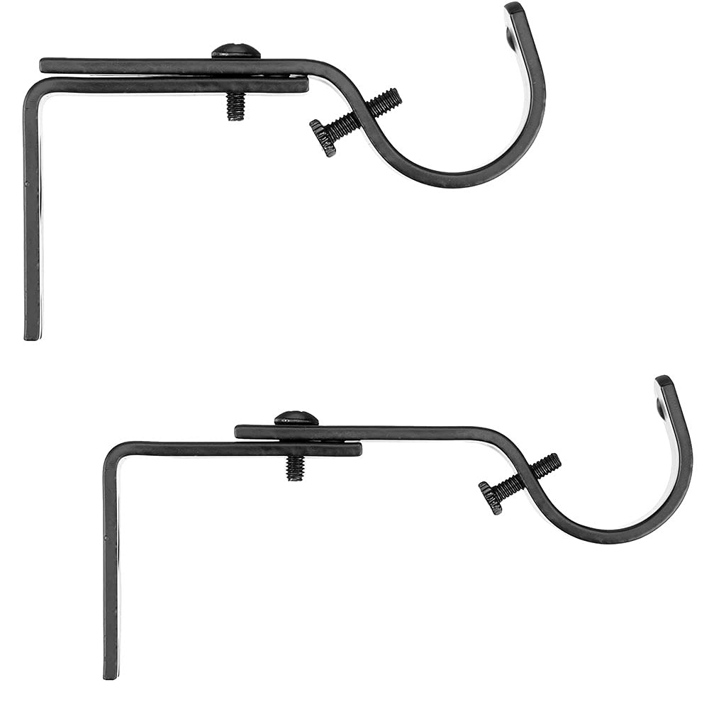 4 Stuks Gordijnhouders Voor Aan De Muur, Metalen Gordijnhouders Vouwhouders Wit Wandbevestiging Gordijnhouder U Vorm Gordijnbeugel Decoratief Voor Woonkamer En Slaapkamer