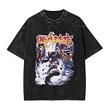 Mens Womens Limp Music Bizkit Vintage Oversized T-Shirts Novelty Short Sleeve T Shirts for Men Women Medium Black