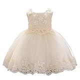 BYWOK ベビードレス 結婚式 お宮参り ベビー用 ドレス 赤ちゃんドレス セレモニードレス 新生児 キッズドレス ベビー フォーマル 出産祝い 七五三 70 80 90 (シャンペン, 70)