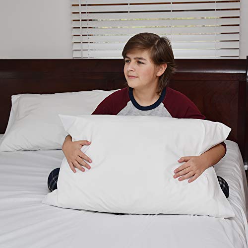Pacific Linens Pillowcases White 12 Pack 200 Thread Count Percale Fabric Hotel Linen Pillow Covers Size (Queen)