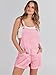 ANRABESS Overalls for Women Denim Shorts Overalls 2025 Summer Casual Loose Fit Adjustable Rompers Jean jumpsuit Bib Shortalls Pink Large