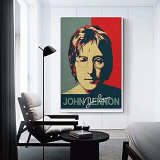 Alternative view of Peintures sur Toile John Lennon Pictures for Bedroom Gifts Decor for Men Women 60 * 90cm sans Cadre