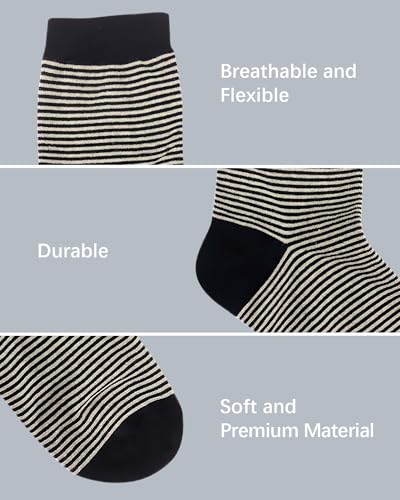 Socks for Men Classic Versatile Funny Formal Office Work Socks 3 Pairs (7-11)2