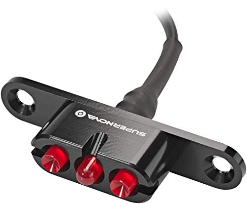 Feu arrière Supernova E3 2 pour porte-bagages 12V noir pour vélo