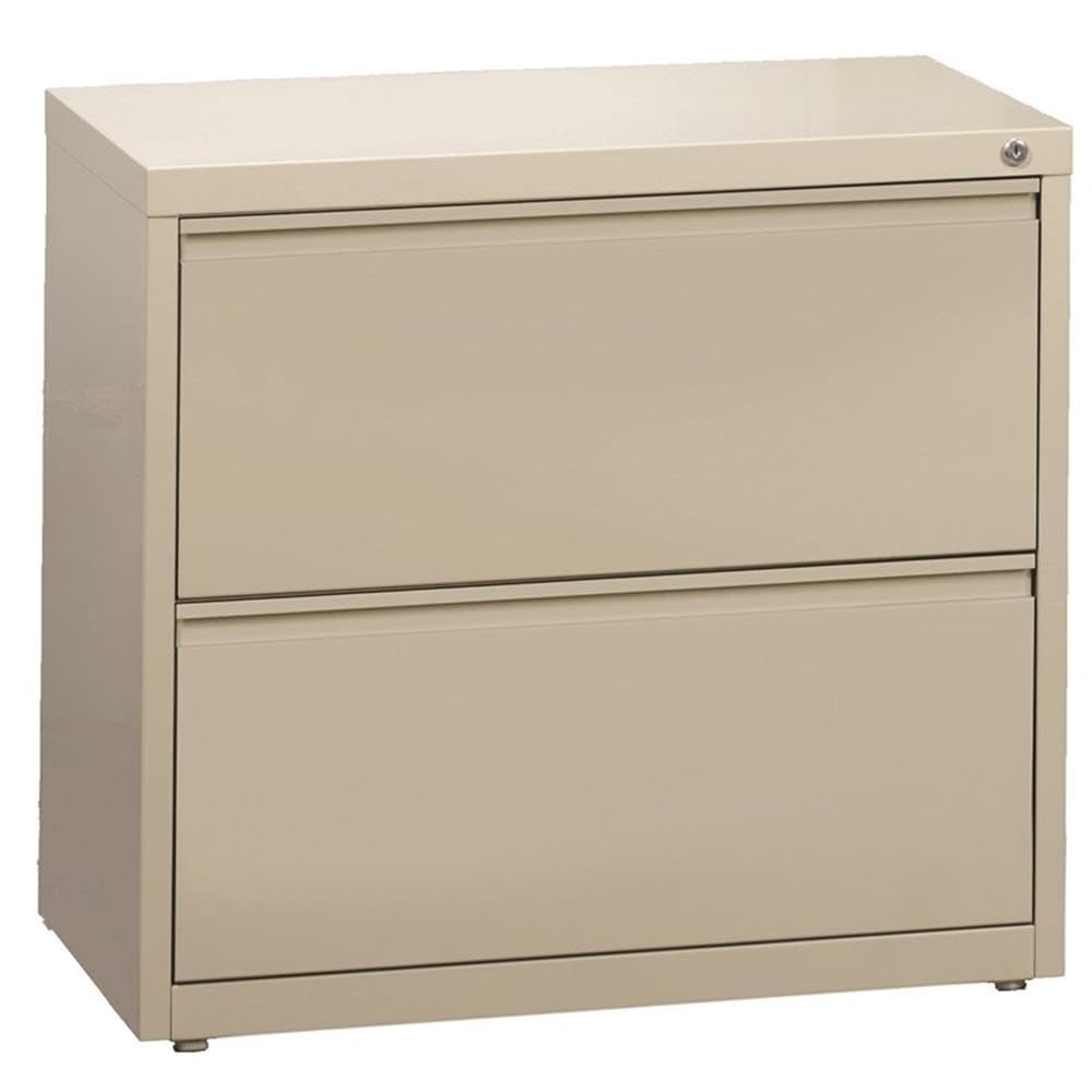 Hirsh 30-in Wide HL10000 Series Metal 2 Drawer Lateral File Cabinet Putty/Beige