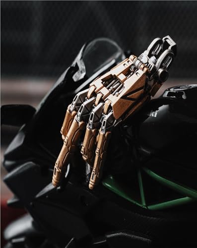 Mechanical Bionic Hand Pendant, Movable Finger Joints Robot Hand Charm Jewelry, Steampunk Mechanical Hands Pendant Necklace, Suitable for Every Punk Lover2