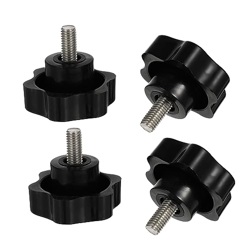 OUNONA 4pcs Clamping Screw Knob Clamping Hex Nuts Handle Knobs Clamping Knobs Star Knob Apparatus Knobs Sufficient Quantity Knobs Thread Head Clamping Knob 304 Stainless Steel