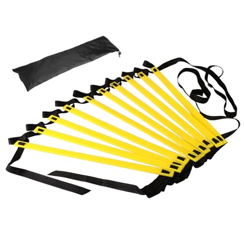 Agility Ladder - Speed Training Ladder | Voetwerk Training Ladder| Verstelbare Agility Ladder Fitness & Coördinatie Trainer| Sport Agility Ladder Lichtgewicht & Draagbaar Training Tool | Met Draagtas
