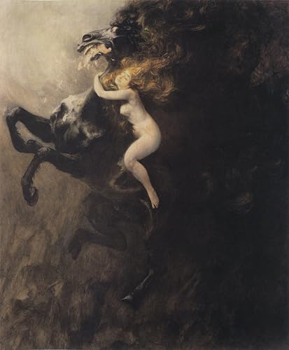 Toile Szal Uniesien de Wladyslaw Podkowinski peinture murale de salon 60x90cm