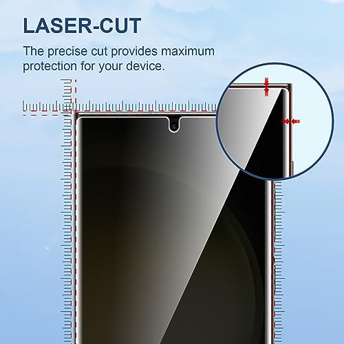 Image of LK 2 Pack for Samsung Galaxy S23 Ultra Screen Protector [Not Glass], 2 Pack Glass Camera Lens Screen with Easy Installation Tool [Fingerprint Compatible] 3D Full Coverage for S23 Ultra