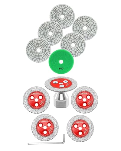 Tampon polissage diamant 100mm durable et mini disques de coupe de 50mm