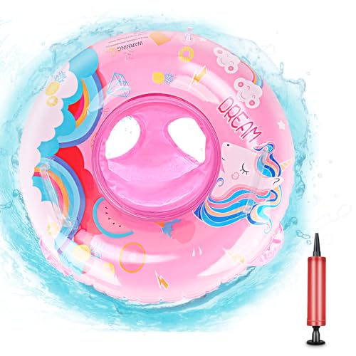 Flotador Bebe Inflable con Asiento, Anillo de Natación Bebe para 6 36 Meses, Flotador de Piscina para Bebé para Piscina, Playa (Rosa A)