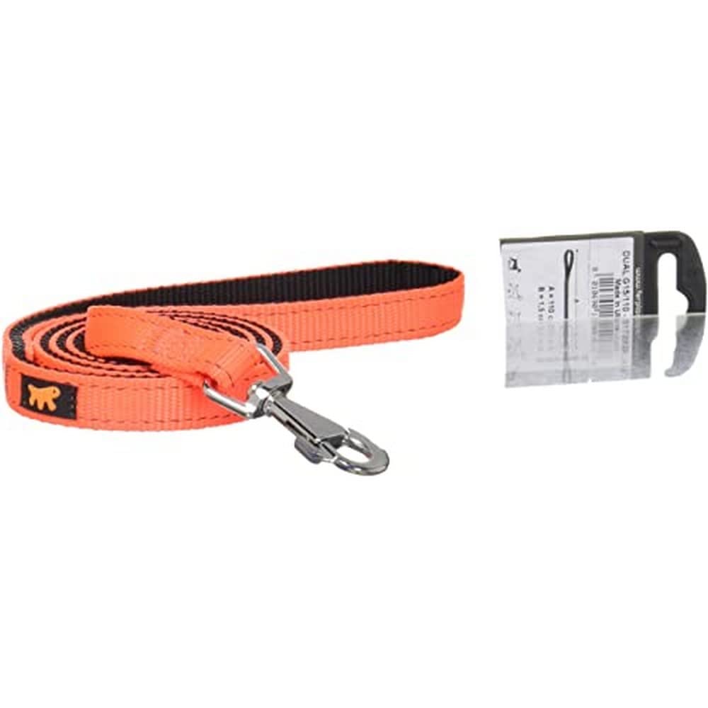 Ferplast Dual Colours Dog Lead, 15 mm x 110 cm, Orange