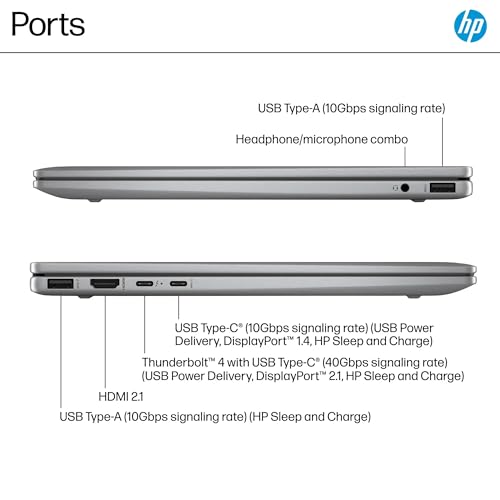 Image of HP Envy x360 2-in-1 14 inch 2K Touchscreen Laptop, Intel 12-Core Ultra 7 155U, 16GB RAM, 1TB PCIe SSD, Backlit KB, Wi-Fi 6E, Fast Charge, Camera, Thunderbolt 4, HDMI, Win 11 Pro, w /BWE Accessories
