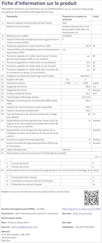 Gaming G2790PX 27" Full HD LED Nero monitor piatto per PC LED display - Monitor - Immagine 7