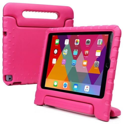 KNEKT SHOCKPROOF TOUGH EVA SOFT FOAM STAND CASE FOR APPLE iPAD TABLET 10.2'' 7th, 8th, 9th GENERATION (PINK)