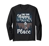 Find Your Happy Place Hiking Hike Outdoors Gift