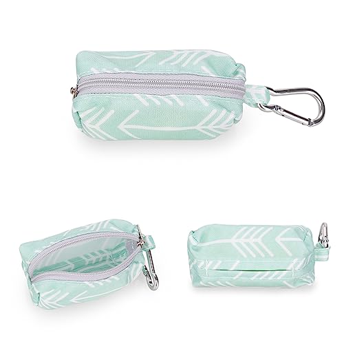 Image of Diaper Bag Dispenser with 80 Disposable Unscented Waste Bags (4 Refill Rolls) for Baby and Toddler Poop or Dirty Clothes (Arrow)