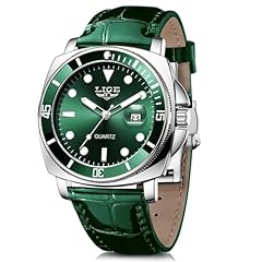 Leather Strap-Silver Green