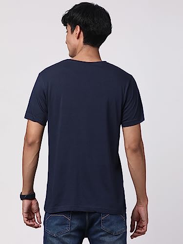 Image of ADRO Men's 100% Cotton Regular Fit T-Shirt