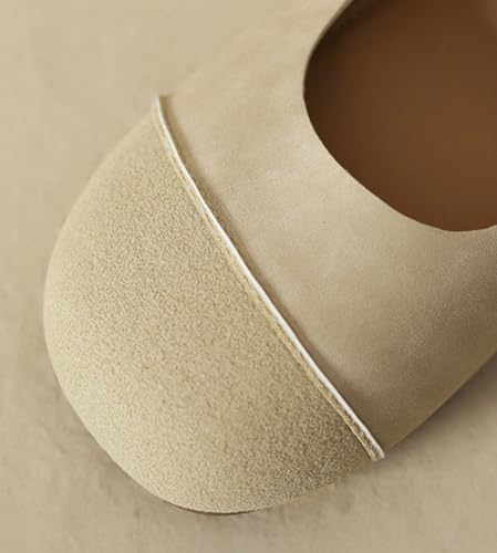 Womens Ballet Mary Jane Flats with Ankle Strap Comfortable Slip On Dress Shoes for Work Office Casual 2025 Fall3