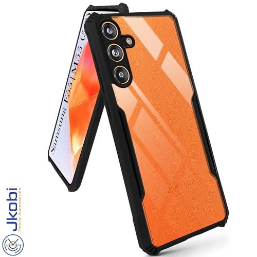 Image of Jkobi Back Case Cover for Samsung Galaxy M55 5G | F55 5G | M55s 5G (Shockproof with Polycarbonate Clear Panel | Professional Black)