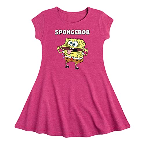 HYBRID APPAREL - Spongebob Squarepants - Girls Fit and Flare Cap Sleeve Dress