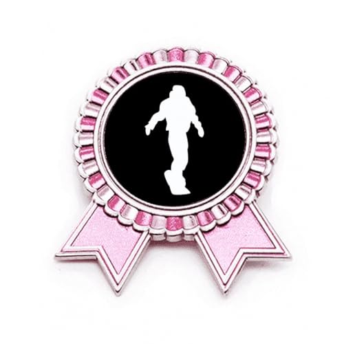 Broche noire pour le sport en métal M : la médaille de récompense rose qui valide vos efforts