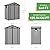 6x4 FT Plastic Storage Shed with Floor, Easy Setup Outdoor Resin Shed Garden Shed Outside Storage with Windows and Lockable Doubles Doors for Lawn Mower, Bike, Tool Storage