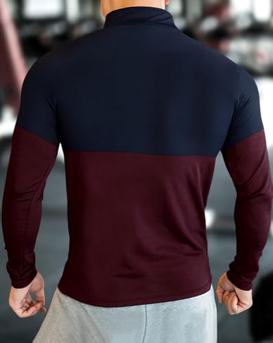 Image of Noble Monk Men's Active wear Regular Fit T Shirt |Full Sleeves |Casual T-Shirt for Men