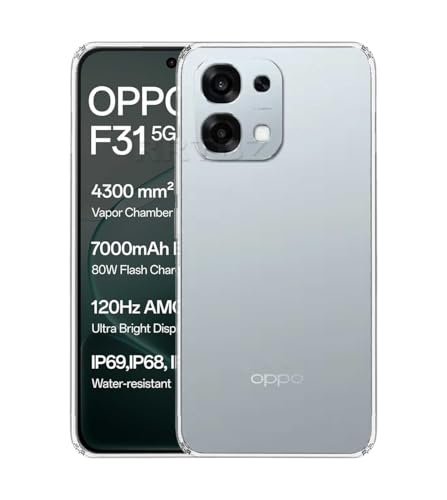 Image of Soft Silicone TPU Flexible Back Cover Compatible with Oppo F31 5G