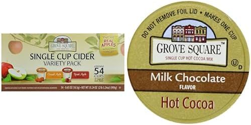 Pods Bundle: Cider Variety (54 Ct.) and Milk Hot Chocolate (24 Ct.)