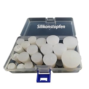 HeyWin Silikonstopfen Konisch Set 18 Stück