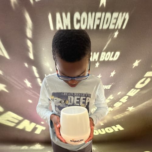 Image of Affirmation Night Light Projector for Kids Boys Girls Light Projector with Daily Affirmations, Interchangeable Films, 360 Degree Rotating Positive Night Light Lamp for Bedroom Party Birthday Gifts