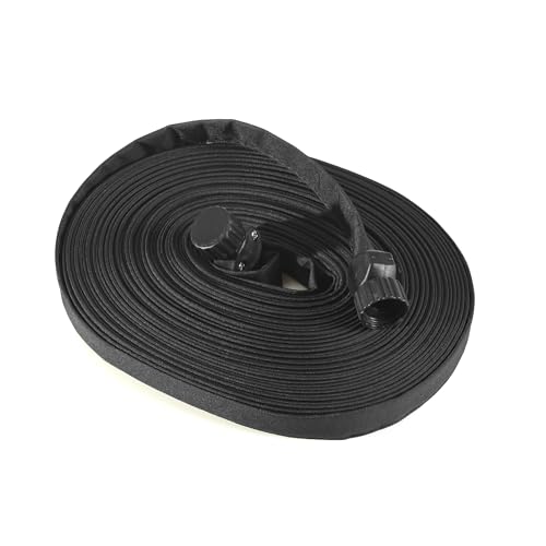 Rocky Mountain Goods 75 Foot Flat Weeper Soaker Hose - Drip Irrigation - Double Layer Design - Saves 70% Water - Consistent Drip Entire Length of Hose - Includes 3 Pressure Reducing Discs (1)
