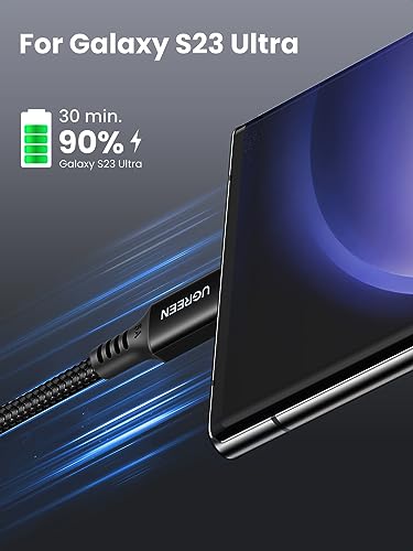 UGREEN USB C to USB-C Charger Cable 100W 5A Type C to C Fast Charging Compatible with MacBook Pro/Air, HP, Dell - Image 3