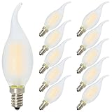 ENERGIEEFFIZIENT. Das PACK von 10 Einheiten 4W C35 E14 Dimmbare LED Kerze Glühbirnen, ersetzen 40W Glühlampe. Sparen Sie über 80% auf Stromrechnung.