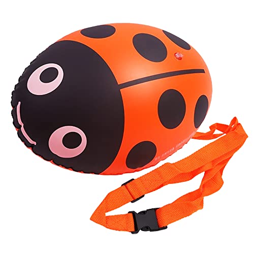 Namvo Boa da nuoto altamente visibile, galleggiante da traino sicuro per nuotatori in acque aperte, triatleti, snorkeling, sicuro, nuoto, allenamento, arancione