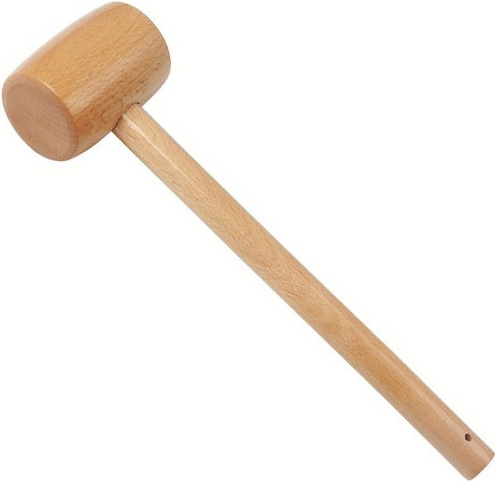 Mini Wooden Hammer Wooden Mallet Multi Purpose DIY Toy Hammer Handmade Beech Massage Carpenter Installation Tool