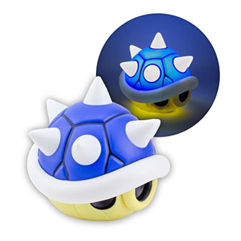 Paladone Super Mario Blue Shell Light with Sound | Gaming Home Decor | Offiziell lizenziertes Nintendo Merchandise Cover