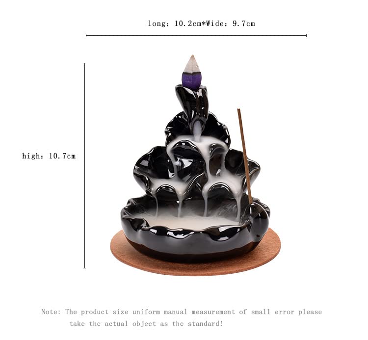 Bruciatore di incenso con acqua corrente alpina: ornamento in ceramica Lushan Yunhai - Italia
