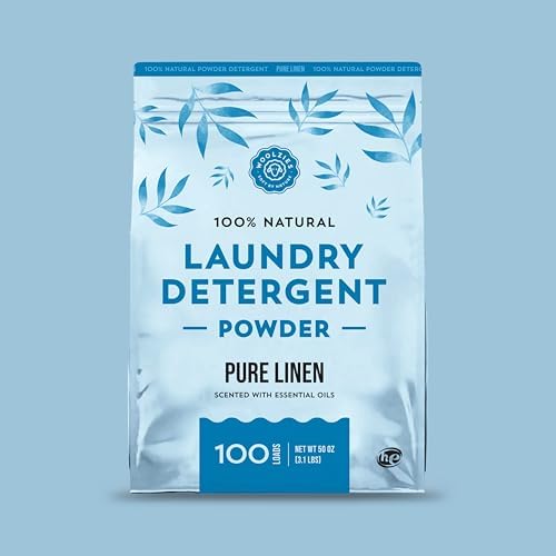 Woolzies Natural Laundry Powder Detergent Soap Scented with Pure Essential Oils Extra Strength Biodegradable Formula, Safe for Sensitive Skin 100 Loads. (Pure Linen) image 5