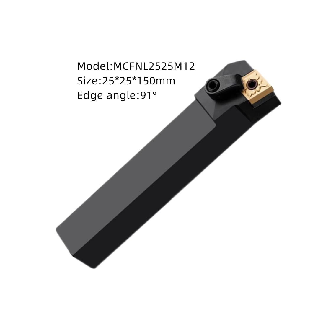 LINZUAN 25mm MCFNL2525M12 External cylindrical lathe tool holder Lathe tool holder for CNMG1204 carbide inserts Left hand
