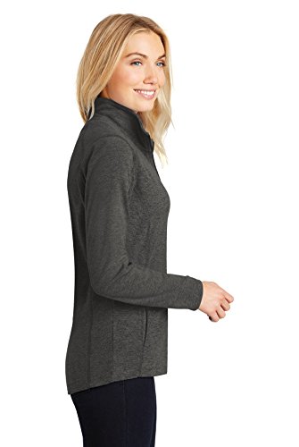 Port Authority Ladies Heather Microfleece Full-Zip Jacket3