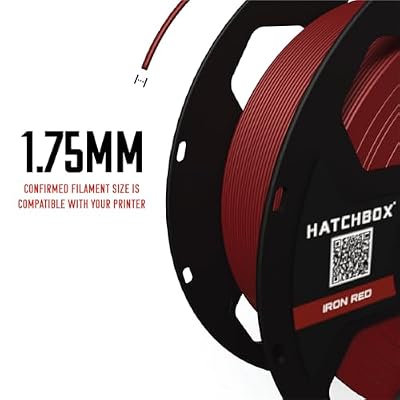 HATCHBOX 1.75mm Apple Sauce PLA 3D Printer Filament, 1 KG Spool, Dimensional Accuracy +/- 0.03 mm, 3D Printing Filament