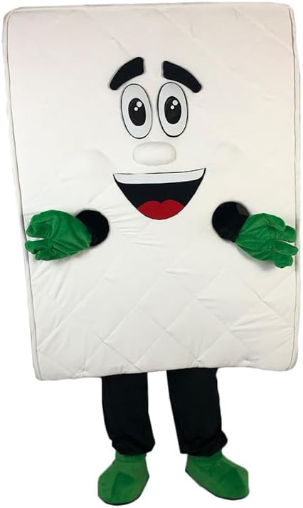 Bed Mattress Mascot Costume Funny Cartoon Fancy Dress