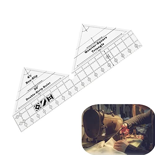 FGHG Regla de Acolchado de Doble Tira de 90 Grados Cover
