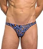 Kiniki Leopard Orange Men's Herren Traditionell Swim Micro Kurz Badehose