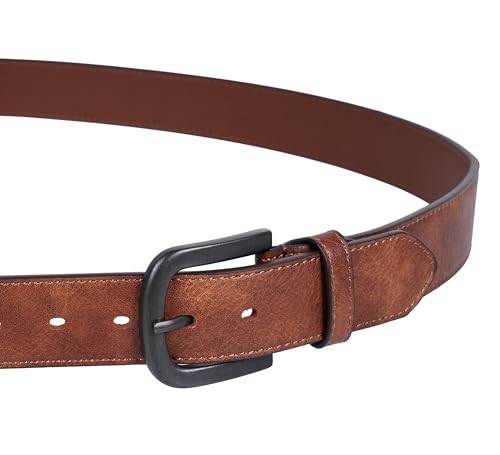 Men's Belts Brown Big and Tall Belts for Men Dress Jeans 44 & 46 Inch2