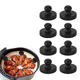 8pcs Silicone Air Fryer Parchment Paper Magnets, Heat Resistant Kitchen Magnets...